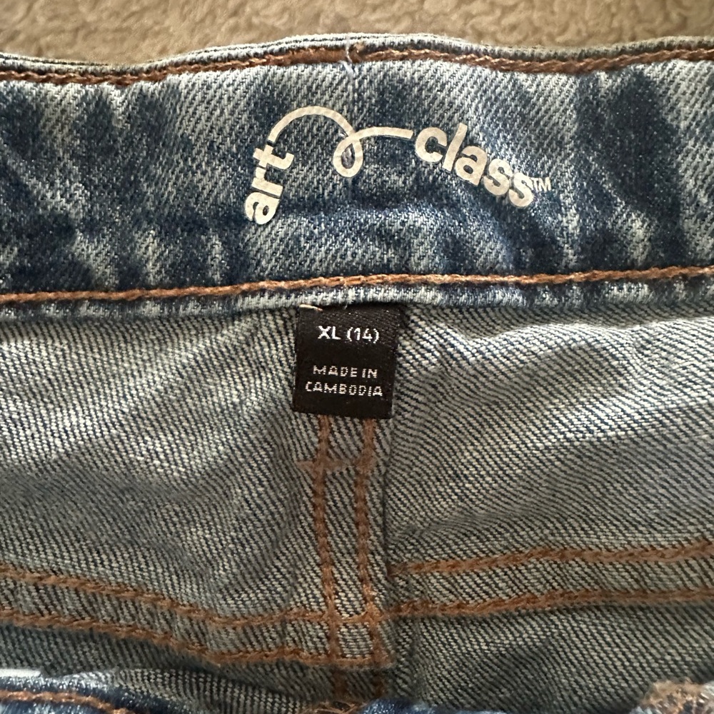 Kids Art Class Blue Denim Shorts